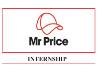 MR PRICE INTERNSHIP